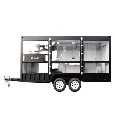 China CT-48 combination commercial mobile ice cream/fast food supply cart restaurant trailer for sale for sale