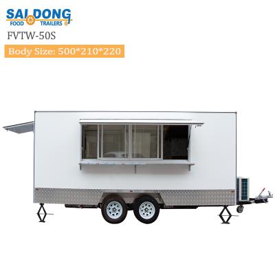 China New design mobile food trailer commercial fast food supply truck for sale for sale