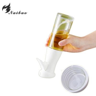 China Household Products 300ML Kitchen Oil Sprayer Pump Bottle BBQ Cooking Oil Spray Bottle Glass Olive Oli Sprayer Glass Bottle Cooking for sale