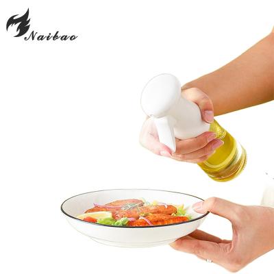 China Kitchen Oil Spray Bottle Glass Olive Oli Sprayer Glass Bottle Cooking Household Products Kitchen Oil Spray Pump Bottle Barbecue for sale