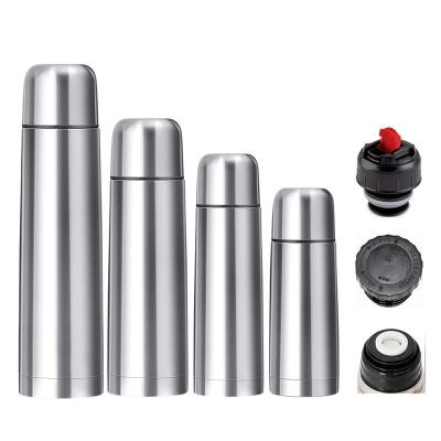 China PORTABLE Bullet Insulated Stainless Steel Vacuum Flask Water Maker Bottle 350ML 500ML 750ML 1000ML Vacuum Flasks Bullet Shaped Bot for sale