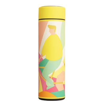 China Sustainable Hot Sale Double Walled Water Bottle With Led Temperature Display 480ml for sale