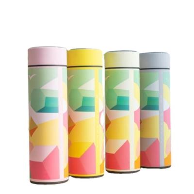 China 480ml top viable sale guaranteed quality 480ml temperature display water bottle pretty colorful sport bottle for sale