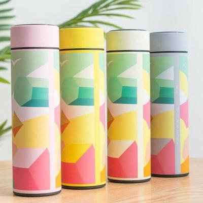 China 2021 Stainless Steel Vacuum Flask Sustainable Temperature Led Display Smart Water Bottle Sport Bottle for sale