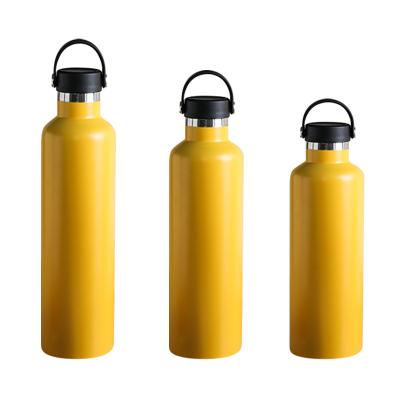 China Hot Sale Stainless Steel Solid Coating Vacuum Bottle Viable With Lid 350ml-1000ml Vacuum Flask for sale