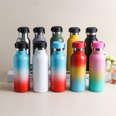 China PORTABLE 500ml-1000ml Double Wall Gym Water Stainless Steel Sports Protein Shaker Bottle for sale