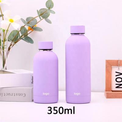 China 11oz Viable Customized Brand Logo And Water Bottle Wall Stainless Steel Thermos Cold Insulated Vacuum Double Flask for sale