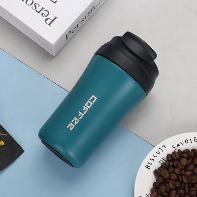 China Disposable European Ceramic Canister Set Walled Coffee Mug 400ml Car Office Cup 400ml Eco-Friendly Reusable Custom Coffee Cups for sale