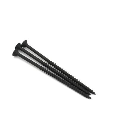 China Pan Countersunk Cross Self Drilling Drywall Anchors Wall Sheet Rock Screws With Black Zinc for sale