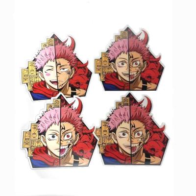 China Decorative Sticker Actions Over 500 Designs Waterproof Anime Lenticular Motion Car Stickers 3D Motion Stickers Anime Stickers for sale