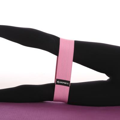 China Factory Price Hip Gym Fitness Comfortable Breathable Knitted Exercise Stretching Resistance Band Customized Suitable For Novices for sale