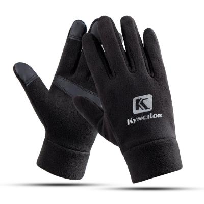 China Unisex Winter Gloves Full Finger Touch Screen Cycling Bicycle Gloves Warm Cycling Windproof Gloves for sale