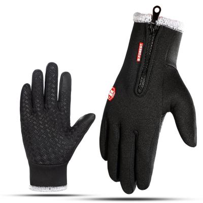 China -10 Degree Windproof Thicken Thinsulate Winter Gloves Motorcycle Heated Bike Gloves Anti-Slip Riding Gloves for sale