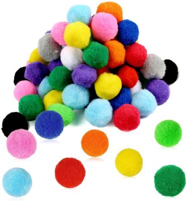 China Creative DIY Crafts Pom Poms Balls for Creative DIY Crafts Decorations Assorted Sizes Multicolor 300 PCS for sale