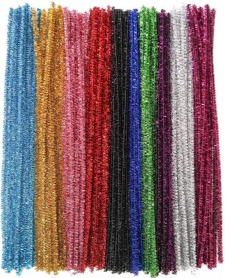 China Glitter Sparkle Pipe Strippers for DIY Art Creative Crafts Decorations 6mm X 30cm 1000pcs 0.5/0.8/1.2/1.5/2.2/2.4 for sale