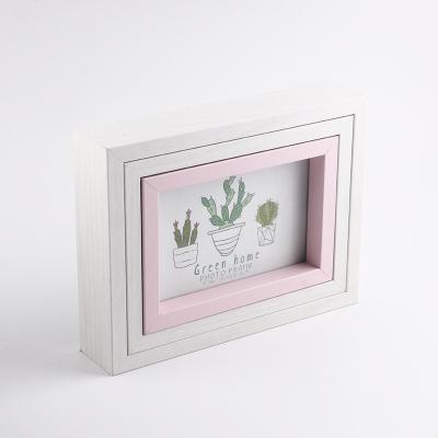 China Colorful Modern Style Real Glass Photo Decorative Frame Picture Frame For Wall Mounted Or Tabletop Display for sale