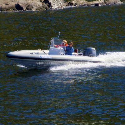 China Fiberglass High Speed ​​Rigid Inflatable Yacht Rib Boat 7.1m for sale