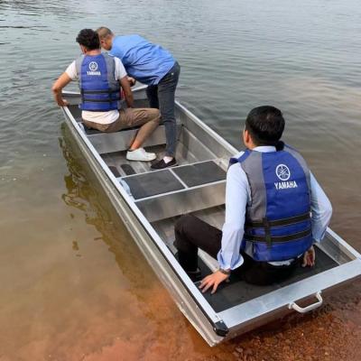 China New Design ALU300 Aluminum FLAT Hull Aluminum Boat for sale