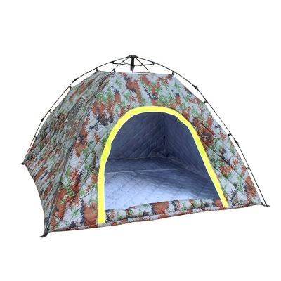 China Outdoor Camouflage Game Sale Tent/Winter Warm Auto Lever Field Thicken Three-Layer Fabric Compound Camouflage Keep Warm Winter Outdoor Tent for sale