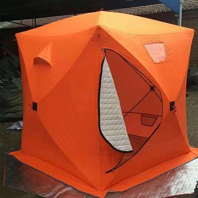 China 2020 new arrival snow field nail pop up style automatic thermal ice fishing tent directly from factory for sale