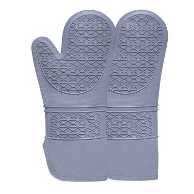 China Heat Resistant Silicone Grilling Gloves Casual BBQ Oven Mitts Kitchen Glove For BBQ Cooking for sale