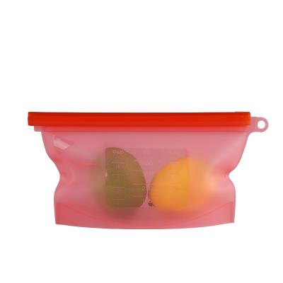 China Environmental Reusable 500ml Mini Storage Bag Silicone Reusable Food Storage Bag Environmental Reusable Bags for sale