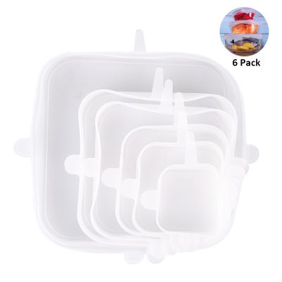 China Food Grade Silicone Stretchable Lids Rectangular Tampas De Silicone For Food Silicone Stretch Lids for sale