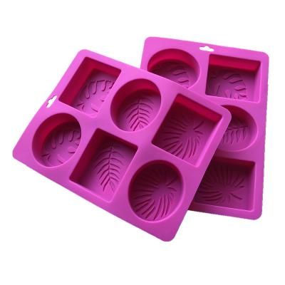 China Sustainable Silicone Soap Molds 6 Cavities Mixed Models Soap Making Soap Silicone Supplie Handmade Mold for sale