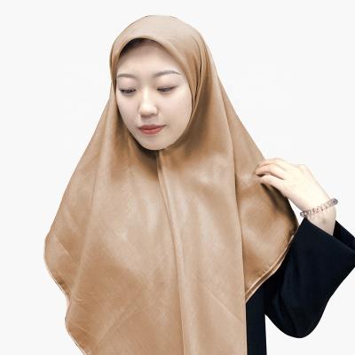 China Free sample plain fashion plain fashion scarf polyester shawl cotton voile hijab elegant muslim fabric muslim supplier for sale