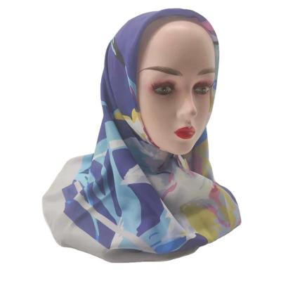 China Square Hijab Muslim Daily Wear Cotton Scarf Square Veil Cotton Supplier Popular Factory Design for sale