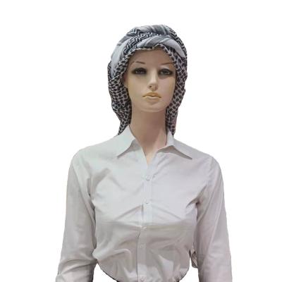 China Muslim Men's Turban Hat Plaid Head Prayer Scarf Polyester Man Clothing Accessories Arab Saudi Islamic Dubai Masar Traditional Costumes for sale