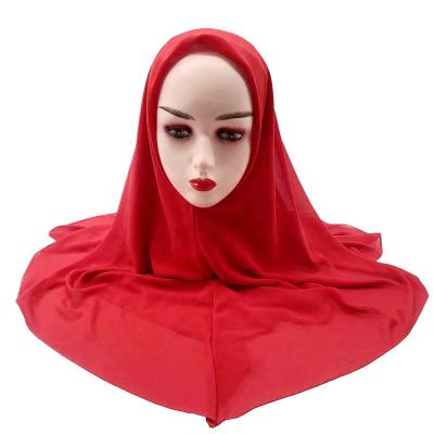 China New Wholesale China Malaysia Chiffon Hijab Tudung Instant Chiffon Size 2022 Square Easy To Use Muslim Hijab Women Scarf for sale