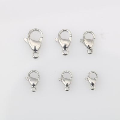 China Polished Stainless Steel Stainless Steel Lobster Buckle DIY Jewelry Accessories Wholesale for sale