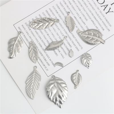 China Stainless Steel Leaf DIY Bracelet Pendant Necklace P37 for sale