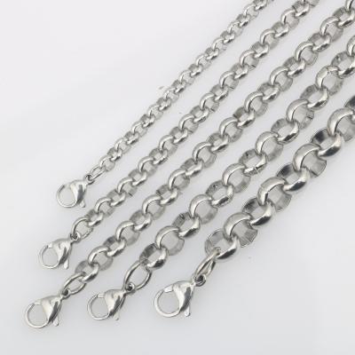 China Other Stainless Steel Round Pearl Chain Lobster Buckle Mens And Womens Necklace for sale