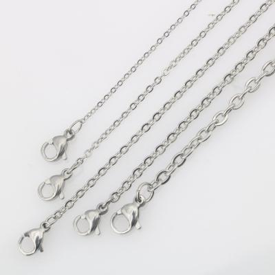 China Other Welded Joint Stainless Steel Hammer Flat Cross Necklace Pendant Chain for sale