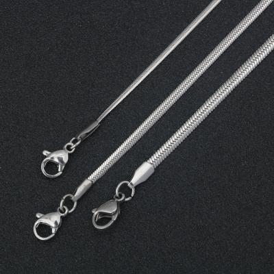 China Other Stainless Steel Snake Chain Flat Snake Bone Jewelry Pendant With Chain Men And Women Necklace Wholesale for sale