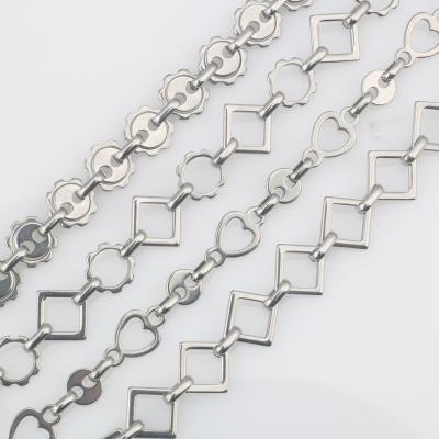 China Handmade Stainless Steel DIY Chain Bracelet Necklace Half Full Chain Wholesale for sale