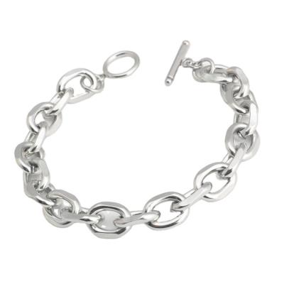 China Hot Selling Simple Type Ethnic Factory Stainless Steel Ot Style Ot Chain Link Chain Bracelet for sale