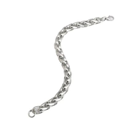 China Factory Wholesale Ethnic Style Crystal Stainless Steel Cuban Bracelet High Quality Chain for sale