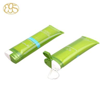 China Facial Cleanser Double Chamber Cosmetic Tube For Lotion With Flip Cap for sale