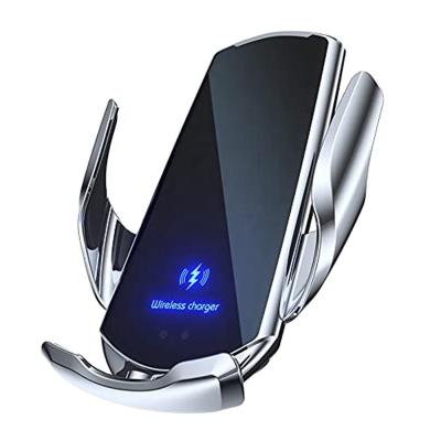 China Mobile Phone Auto Car 15W Qi Wireless Charger For iPhone 13 12 11 XR X 8 S20 S10 USB Magnetic Infrared Sensor Phone Holder Mount for sale