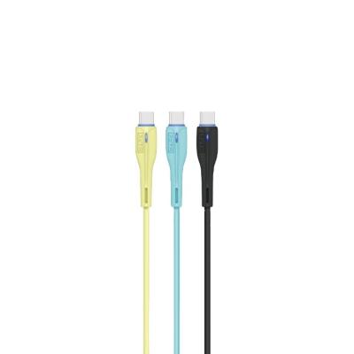 China Soft Silica The Most Popular 5A Fast Charging Smart Fast Light Indicator Multi Phone Charging USB Digital Cable for sale