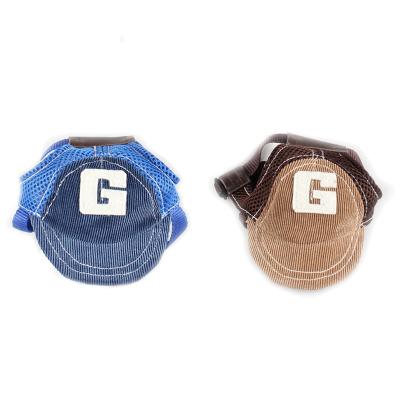 China Direct Selling Viable Outdoor Pet Fashion Baseball Hat Accessories Ear Holes Dog Cat Sun Hat for sale