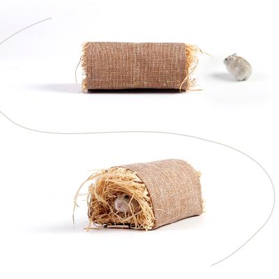 China Small Breathable Cool Breathable Grass Mat Hamster Guinea Pig Rabbit Pet Sit Mat Pad Sugar Glider Tunnel Toy for sale