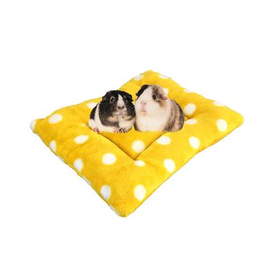 China Viable Colorful Warm Plush Mat For Small Animals Hamster Guinea Pig Rest Protection Mat Pet Soft Bed Nest for sale