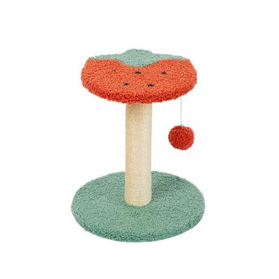 China Flower Shape Pet Cat Interactive Toys Kitten Climbing Frame Cute Sisal Cat Scratcher for sale