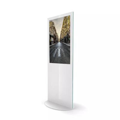 China 55 Inch Indoor Indoor Floor Standing Digital Signage Vertical Touch Screen Totem LCD Advertising Display Kiosk Advertising Player for sale