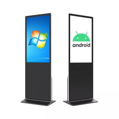 China 43 Inch Indoor Floor Standing LCD Digital Touch Board Kiosk Stand Alone Digital Interactive Signage Advertising Display for sale