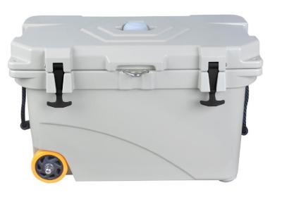 China Heavy Duty 45L Roto Molded Wheeled Cooler Food Grade Material for sale